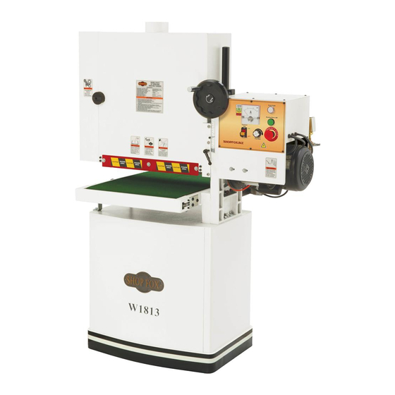 Shop fox  W1813 Specifications