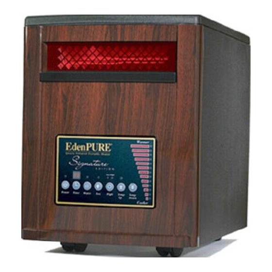 EDENPURE SIGNATURE OPERATION AND WARRANTY MANUAL Pdf Download ManualsLib