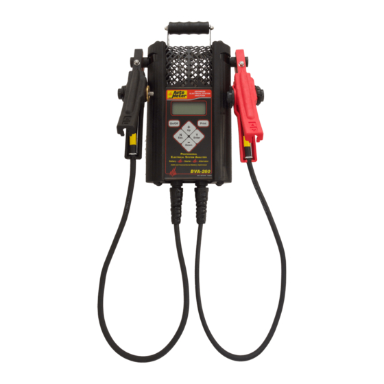 Auto Meter BVA-260 Operator's Manual