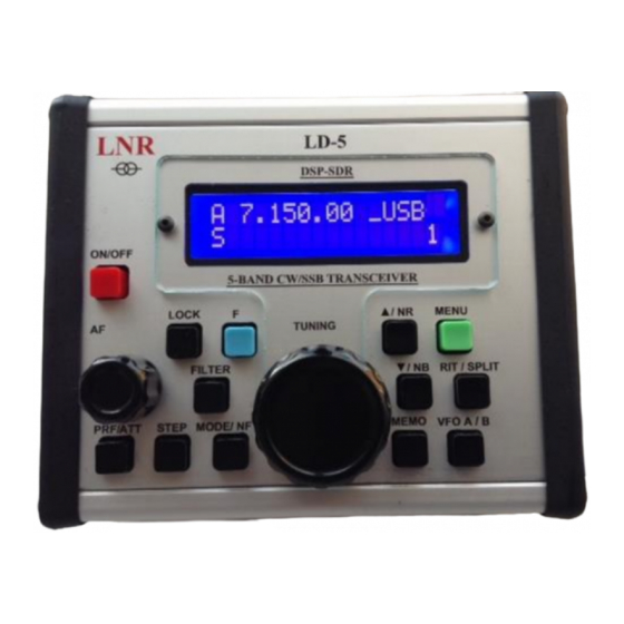 LNR LD5 DSP-SDR Quick Manual Manual