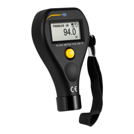 PCE Instruments PCE-GM 75 User Manual