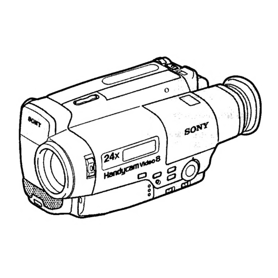 Sony Handycam CCD-TR99 Manuals