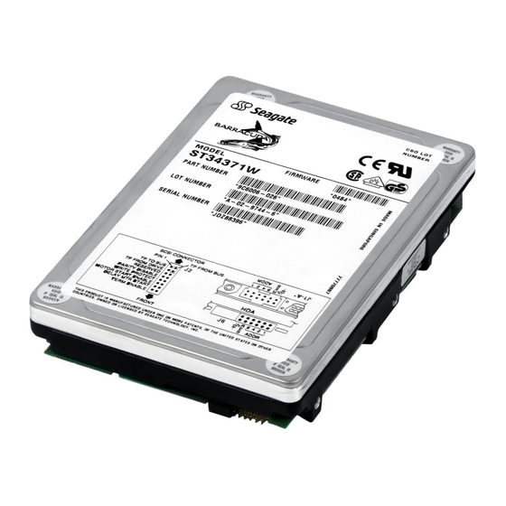 Seagate ST34371N - Barracuda 4.3 GB Hard Drive Product Manual