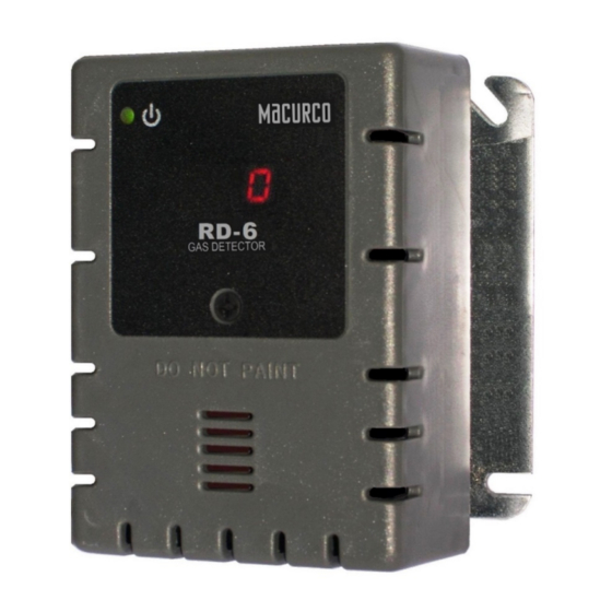 Macurco RD-6 User Instructions