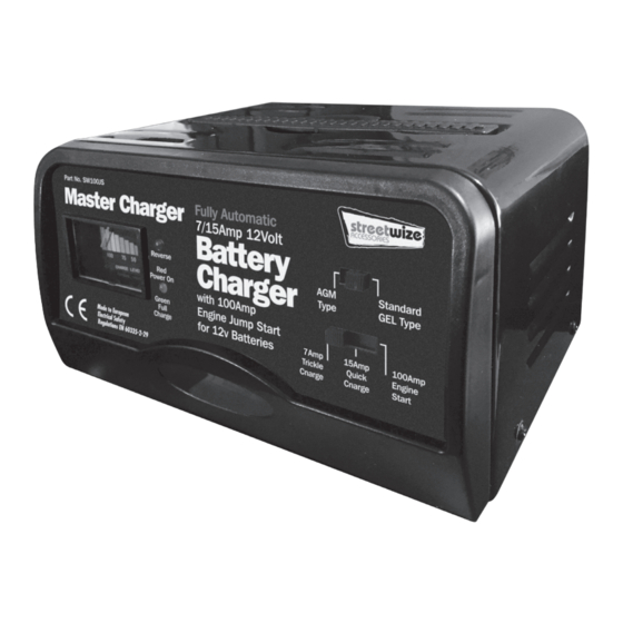 Streetwize Master Charger SW100JS Manual