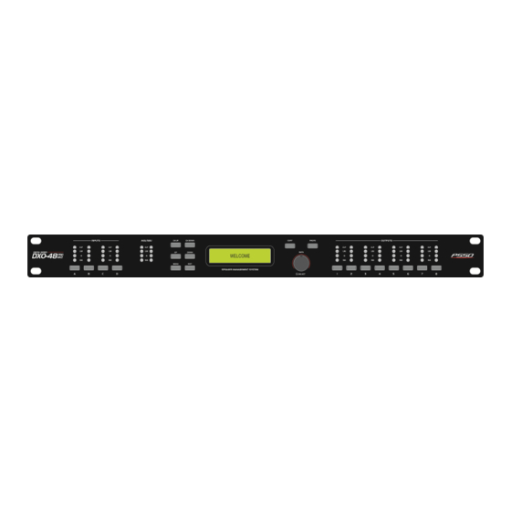 User Manuals: PSSO DXO-4B PRO MK2 Speaker Controller