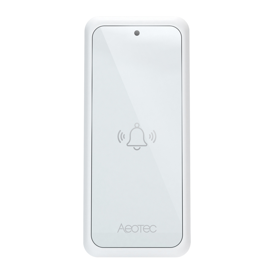 Aeotec Button ZW166 - Doorbell Button for Doorbell/Siren 6 Manual