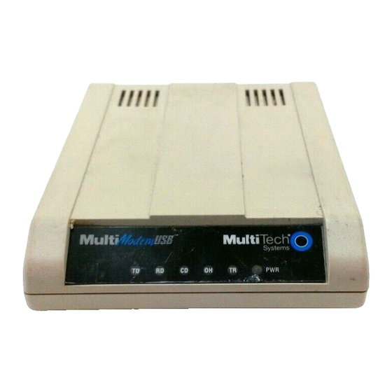 Multitech MultiModemUSB MT5634ZBA-USB User Manual