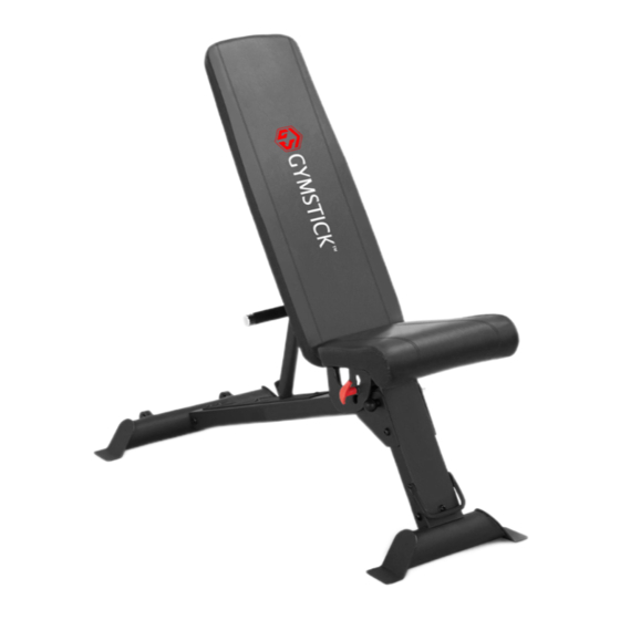 Gymstick UTILITY BENCH User Manual