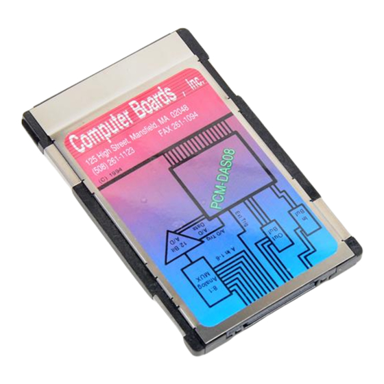 Measurement Computing PCM-DAS08 User Manual
