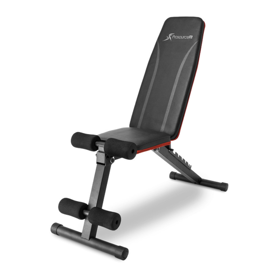 PROSOURCEFIT ADJUSTABLE WEIGHT BENCH Assembly & Instruction Manual