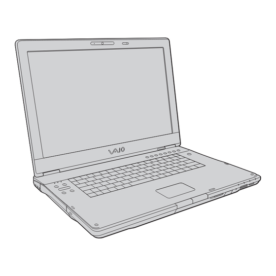 Sony VAIO VGN-AR200 Series Manual