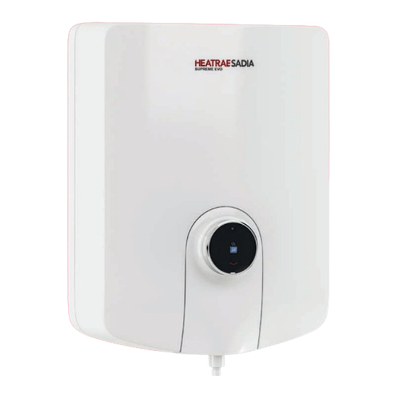 Baxi Heatrea Sadia Supreme Evo Quick Start Manual