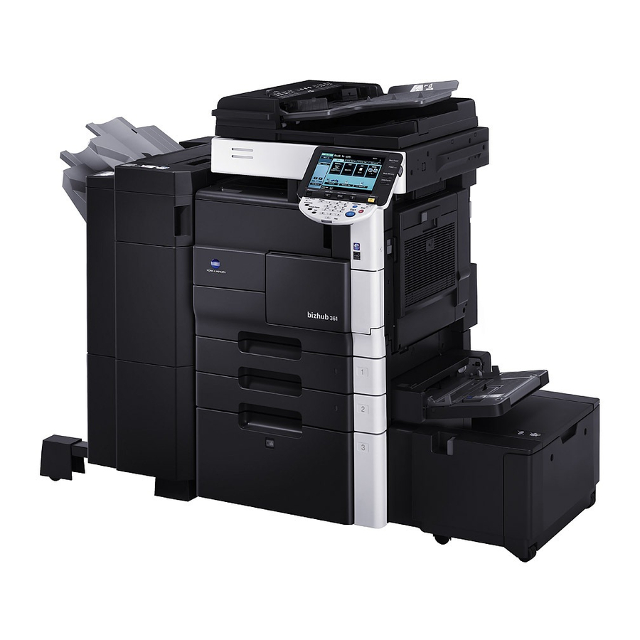 Konica Minolta bizhub 361 Function Manual