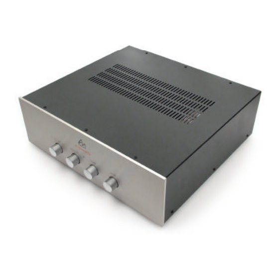 Audio Note M5 Line Owner's Information