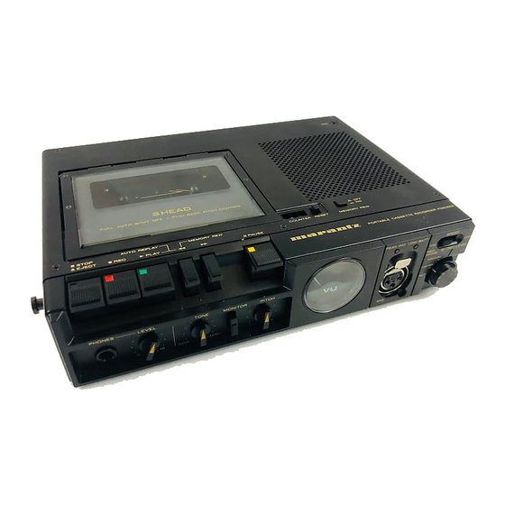 Marantz PMD222 Owner's Manual