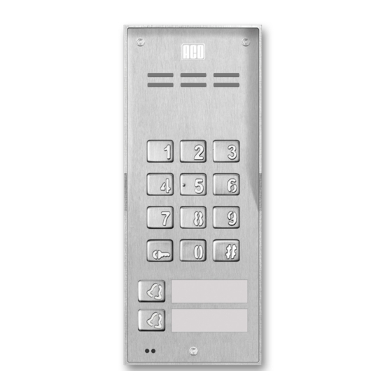 ACO FAM-P Series Operating Manual