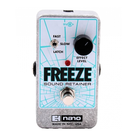 Electro-Harmonix nano FREEZE Manual