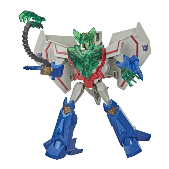 Hasbro Transformers Bumblebee Cyberverse Adventures Starscream Assembly Instructions