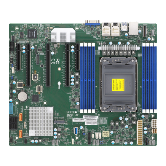 Supermicro X12SPi-TF Manuals