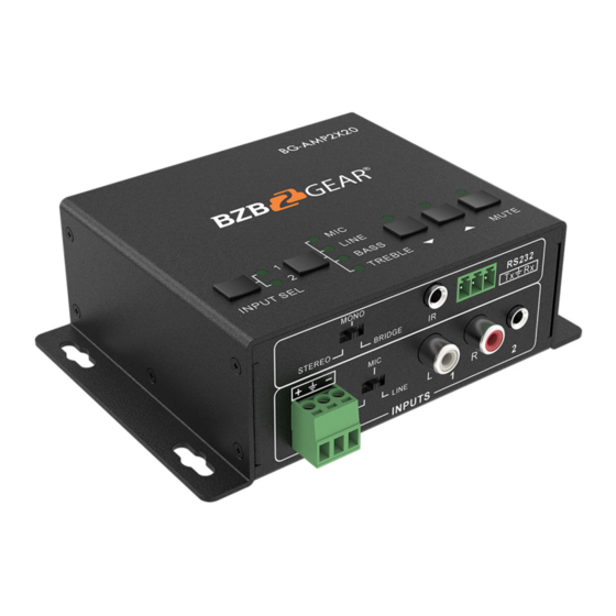 BZBGEAR BG-AMP2X20 Manuals