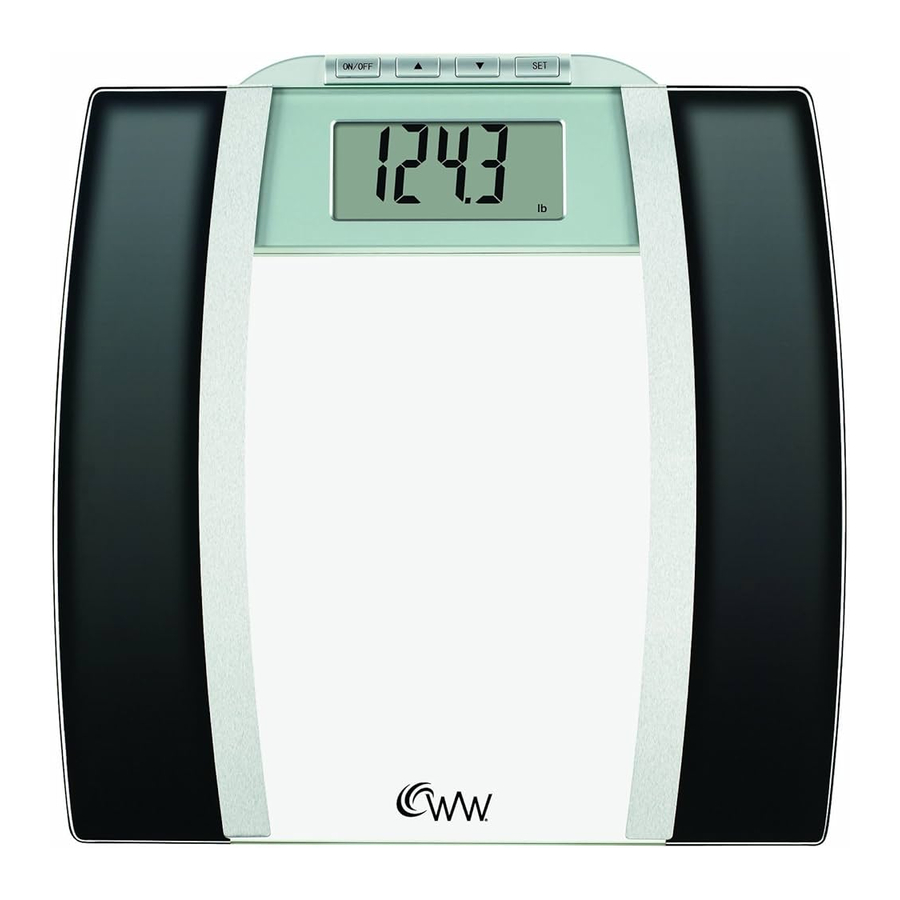 Weight Watchers WW78 - Bathroom Scale Manual