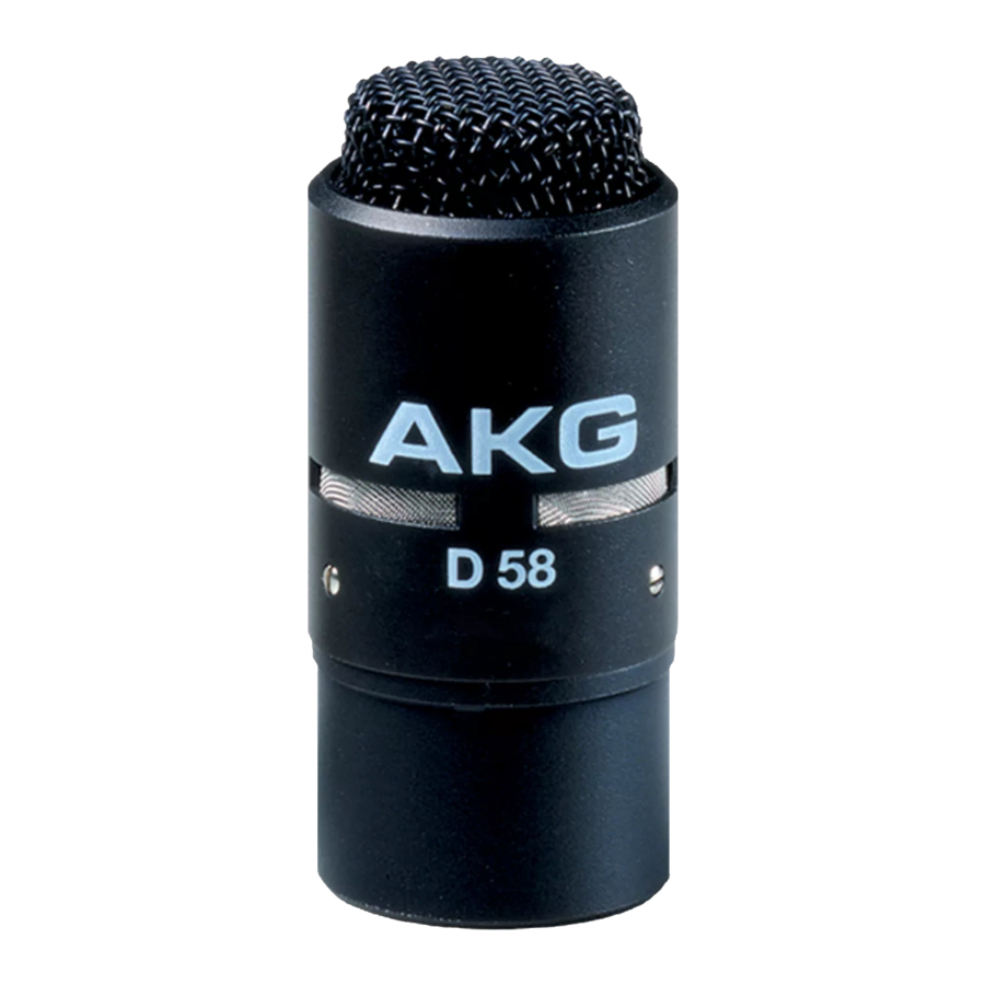 AKG D 58E Specifications
