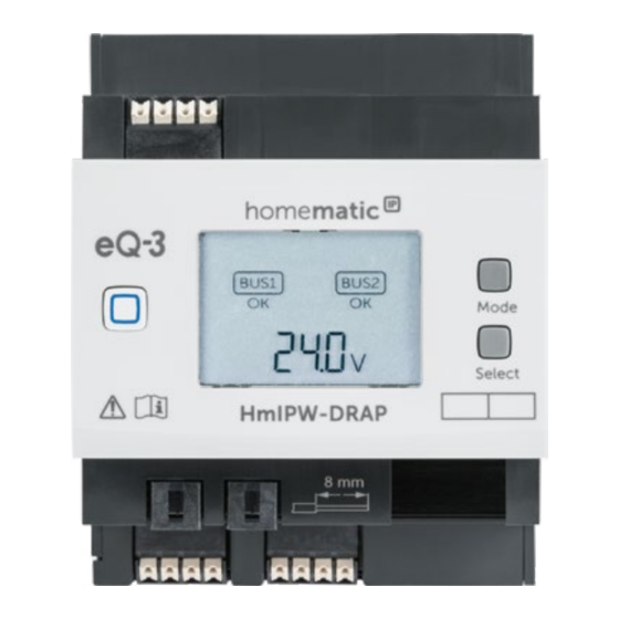 HomeMatic HmIPW-DRAP Installation Instructions And Operating Manual