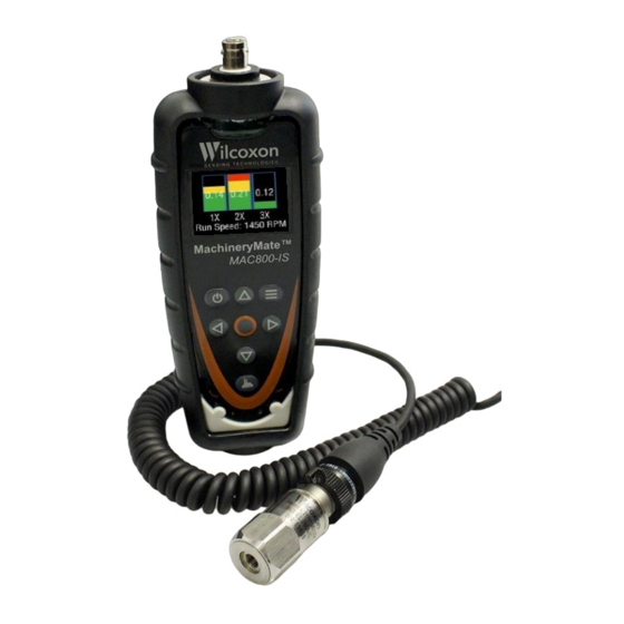 Wilcoxon MachineryMate 800-IS Operating Manual