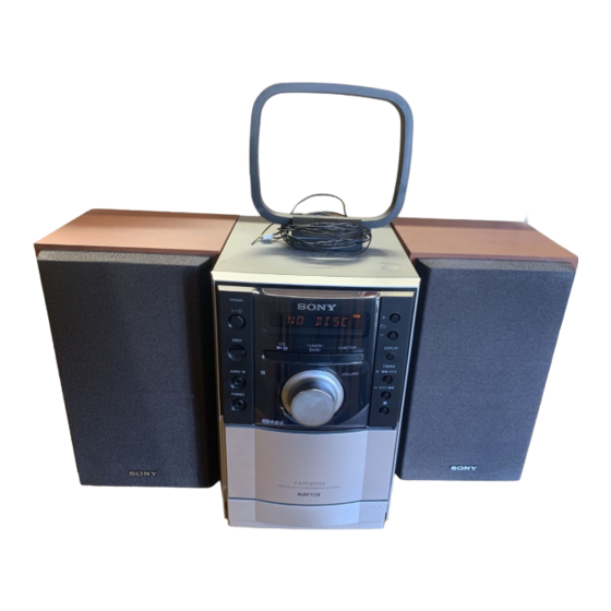 Sony CMT-EH10 Specifications