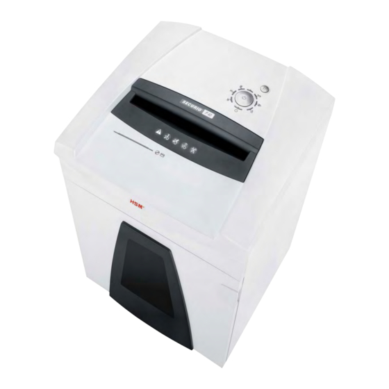 HSM Securio P40is Operating Instructions Manual