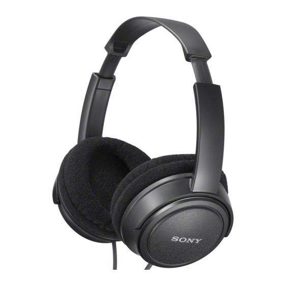 Sony MDR-MA100 Operating Instructions