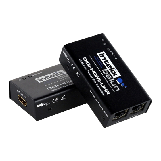 Intelix DIGI-HDMI-UHR Installation Manual