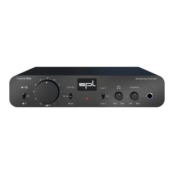 SPL Control One Manual