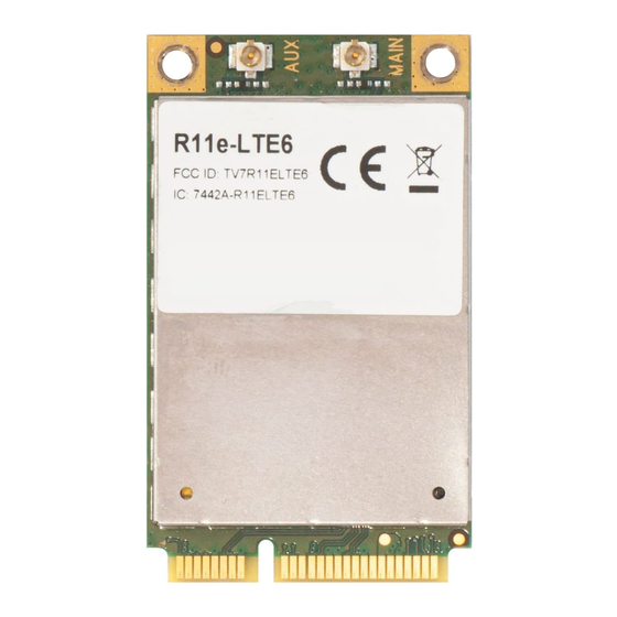 MikroTik R11e-LTE6 Quick Manual