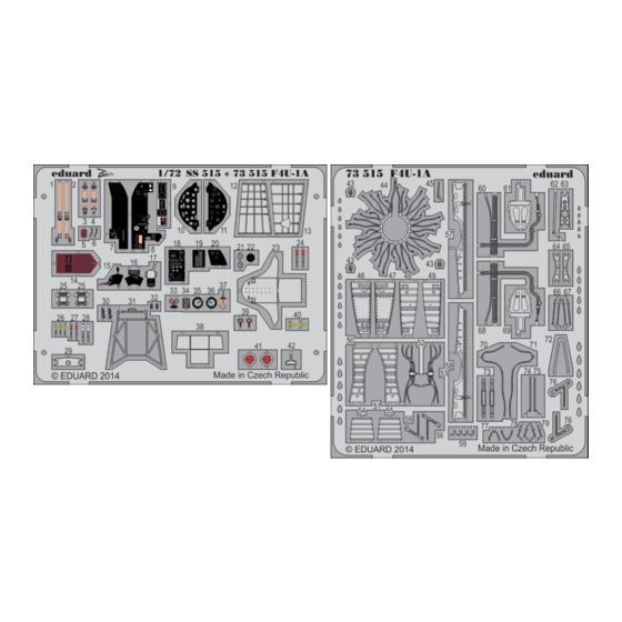 Eduard F4U-1A S.A. Quick Start Manual