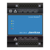 janitza 800-CT8-A User Manual And Technical Data