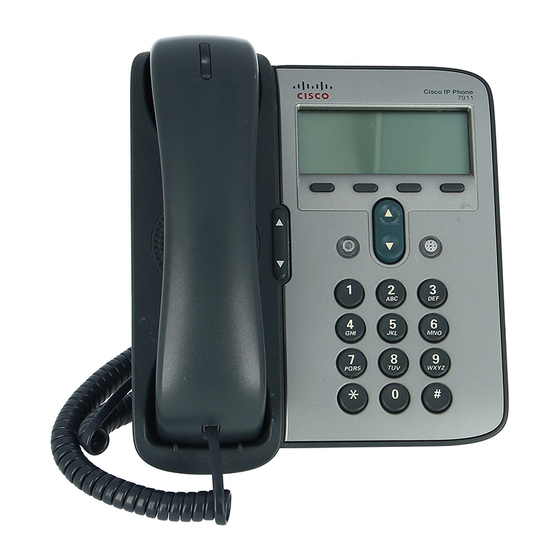 Cisco 7911G - IP Phone VoIP Administration Manual
