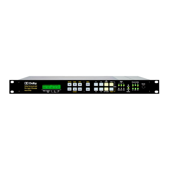 Dolby Laboratories S01/13621 Installation Manuallines