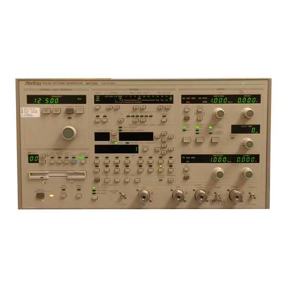 Anritsu MP1763C Operation Manual
