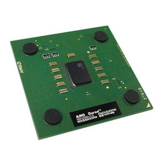 AMD Duron Installation Manual