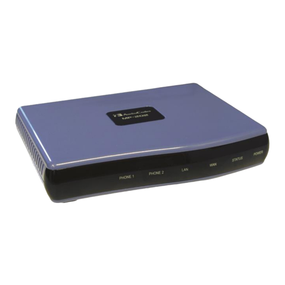 AudioCodes MP-202B Quick Installation Manual