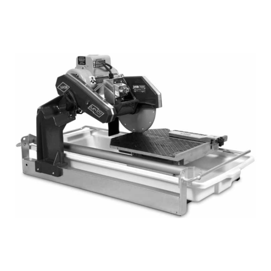 MK Diamond Products MK-101 Pro24 Owners Manual, Parts List & Operating Instructions
