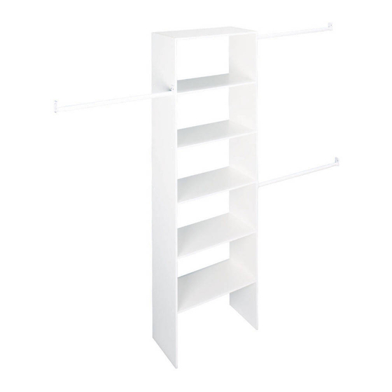 ClosetMaid Custom Closet Organizer Installation Instructions Manual