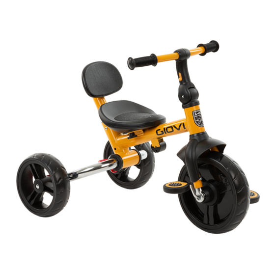 KIKKA BOO GIOVI Convertible Tricycle Manuals