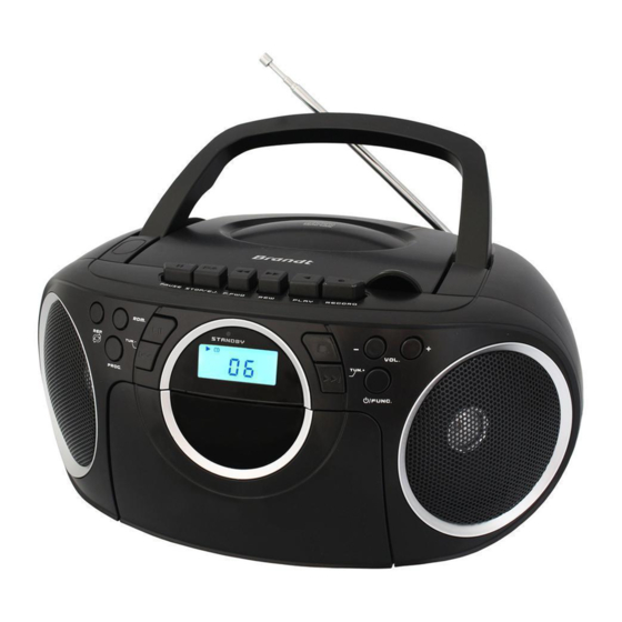 User Manuals: BRAND BCD350K7 Radio Cassette Player