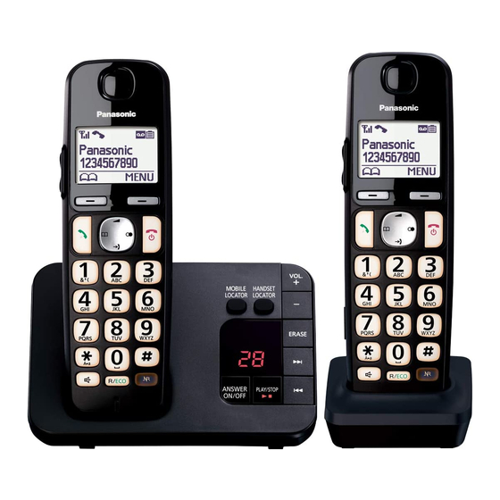 Panasonic KX-TGE722E Operating Instructions Manual