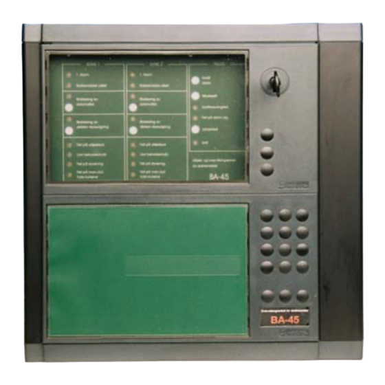 Autronica BA-45 Quick Start Manual