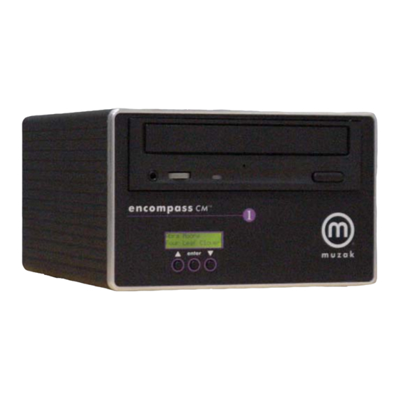 Muzak ENCOMPASS CM1 Quick Start Manual