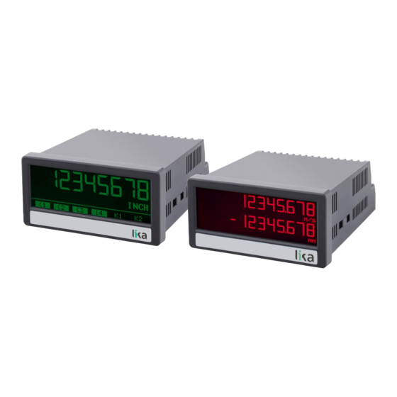 User Manuals: Lika POSICONTROL LD360 Series Display